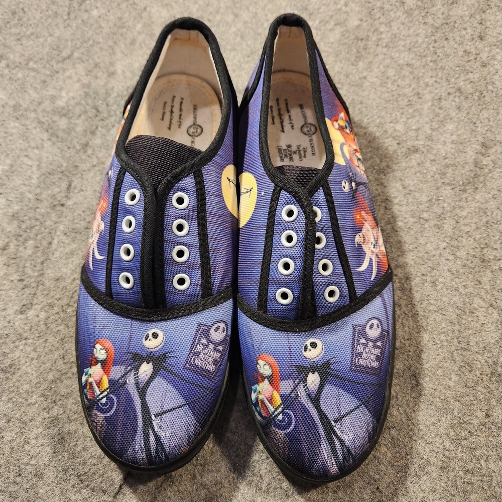 Disney Bradford Exchange Nightmare Before Christmas Shoes Womens Size 8 Canvas - Picture 3 of 8